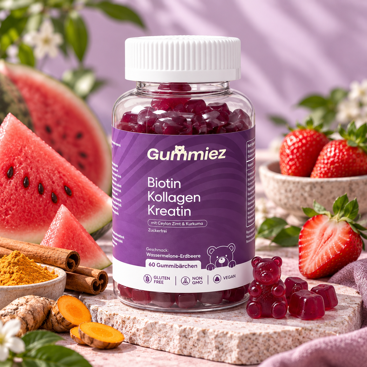 Biotin Kollagen Keratin Gummies